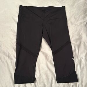 Lululemon black Crop leggings size 10